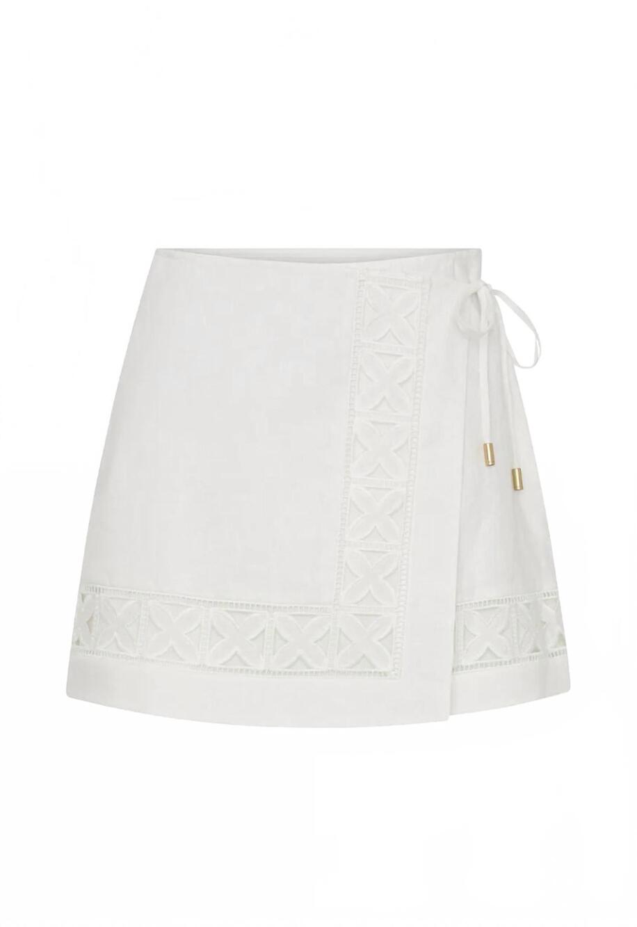 NEW KIVARI marley mini skirt in ivory
